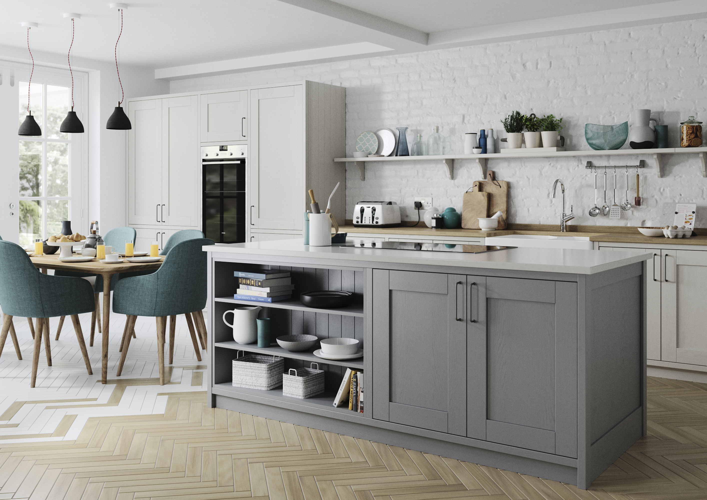 Madison in Light Grey and Dust Grey
