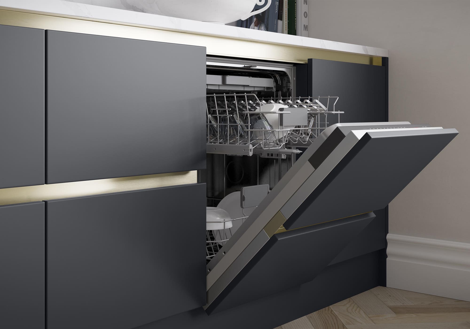 Zola in Indigo dishwasher view