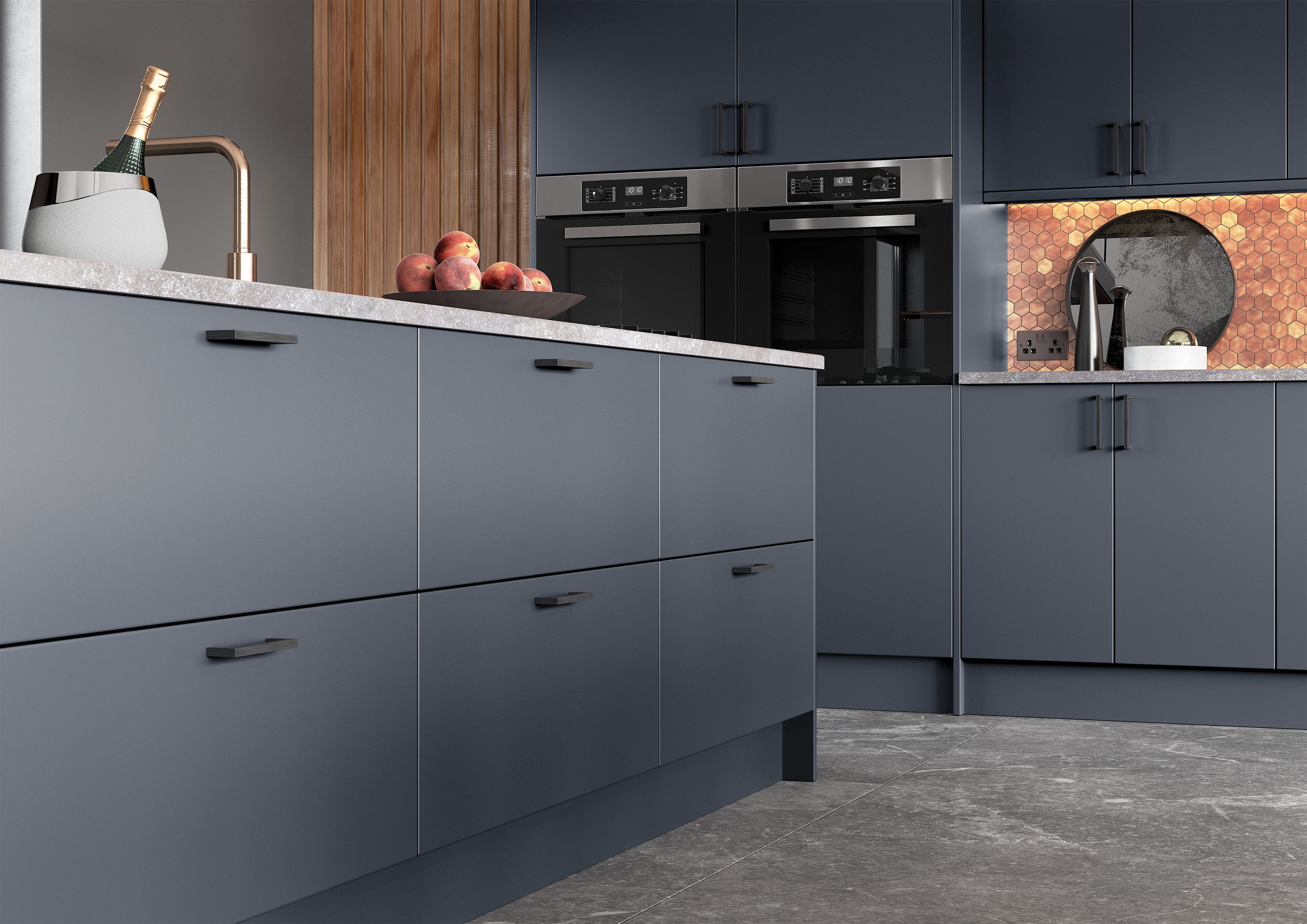 Zola Matte in Slate Blue