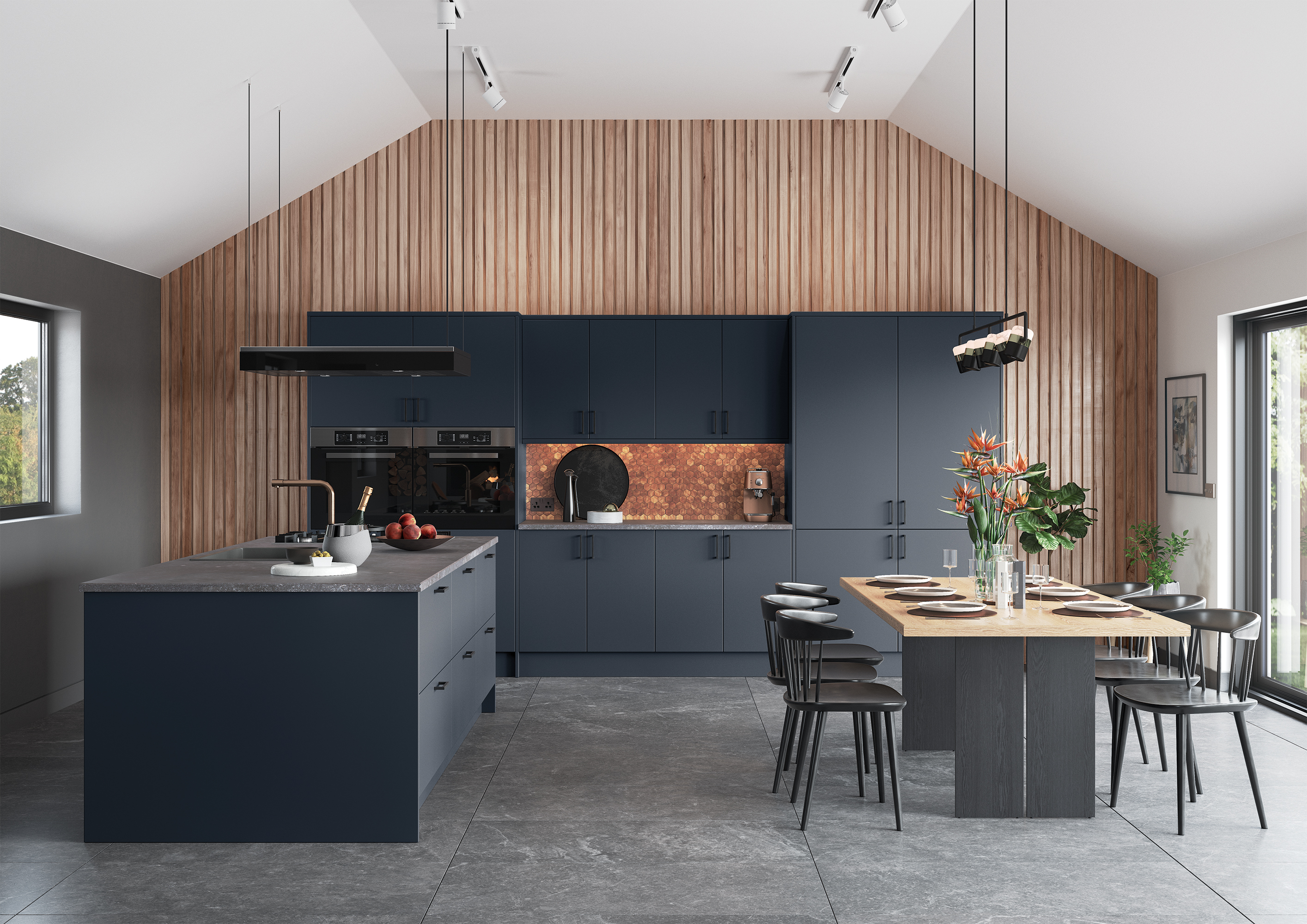 Zola Matte in Slate Blue